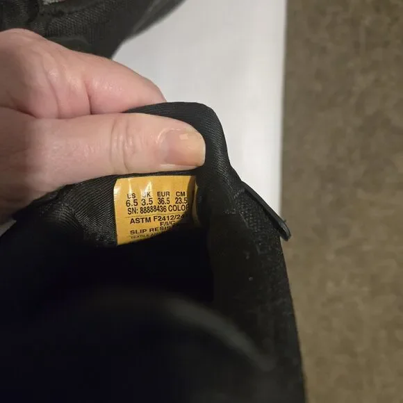 Skechers Shoe Women Size 6.5 Leslie Arch Fit Alloy Toe Work Black Slip Resistant - Picture 5 of 5